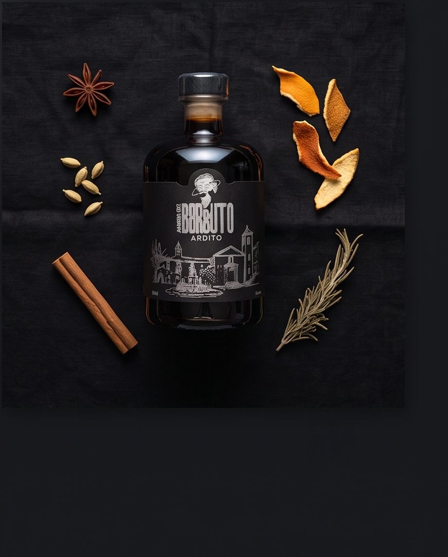 Le botaniche del Barbuto: anice stellato, cardamomo, cannella, rosmarino e scorze d'arancia